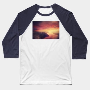 meditative sunset Baseball T-Shirt